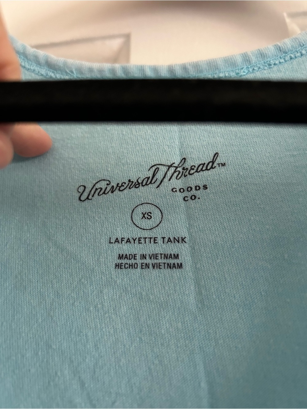 Universal Thread Light Blue Scoop Neck Tank Top - Picture 4 of 4